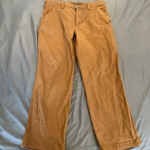 Duluth Trading Flex Fire Hose Relaxed  Pants 38x30 Brown Canvas